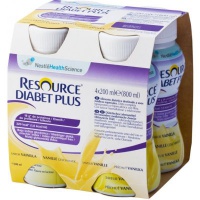 Resource Diabet Plus pch. Vanilka por. sol. 4x200ml