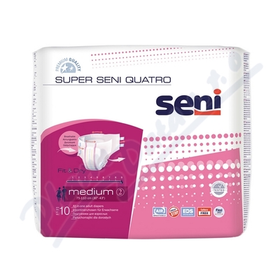 Seni Super Quatro Medium inkon. plen. kalhotky 10ks