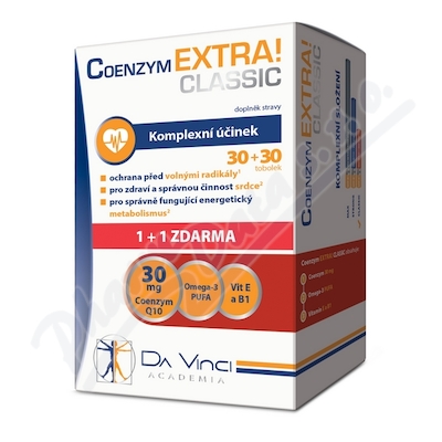 Coenzym EXTRA! Classic30mg DaVinci tob. 30+30ZDARMA