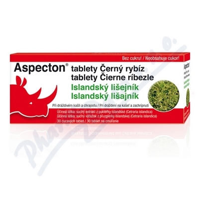 Aspecton tablety Černý rybíz-Island. lišejník 30ks