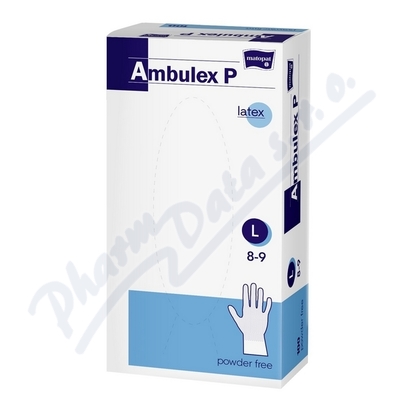 Ambulex P Latex rukavice nepudrovan L 100ks