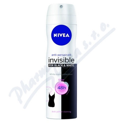 NIVEA Black&White Clear AP sprej 150ml 82237