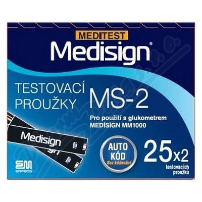 Test. proužky Meditest Medisign MS-2 50ks