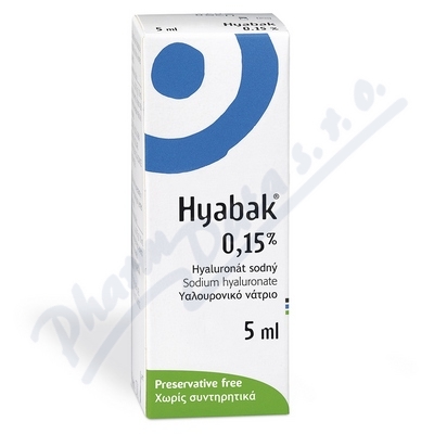 Hyabak 0. 15% gtt. oph. 5ml