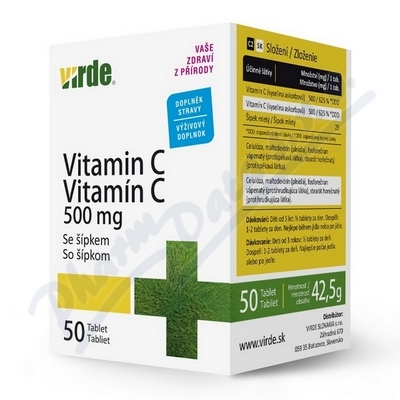 Vitamin C 500 mg se šípkem tbl. 50