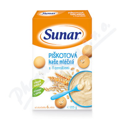 Sunar mln pikotov kae s 8 cereliemi 225g