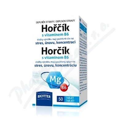 Biotter Hořčík 125mg s vitamínem B6 tbl. 50