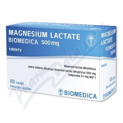 Magnesium Lactate Biomedica 500mg tbl. nob. 100