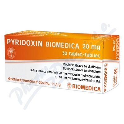 Pyridoxin Biomedica 20mg tbl. 30