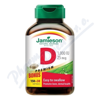 JAMIESON Vitamín D3 1000 IU cps. 180