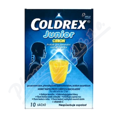 Coldrex Junior Citron por. plv. sol. scc. 10