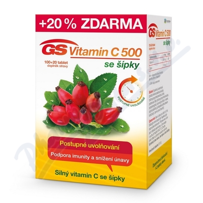 GS Vitamin C500+pky tbl. 100+20 R-SK