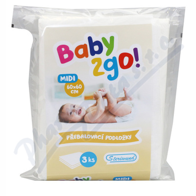 Pebal. podloka Baby2go! 60x60cm-3ks Steriwund