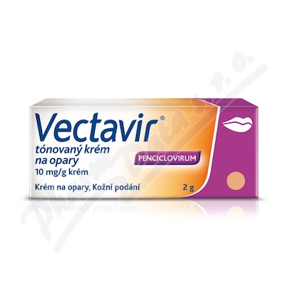 Vectavir tónovaný krém na opary 10mg-g crm. 1x2g