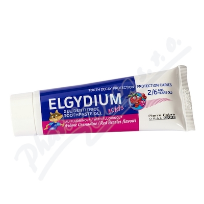 ELGYDIUM Kids zub. pasta gel 2-6let 50ml les. ovoce