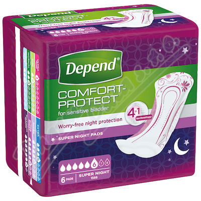 Depend Super Plus night inkont. vloky eny 6ks