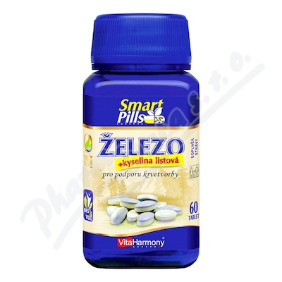 VitaHarmony elezo 20mg+kys. list. SmartPills tbl. 60