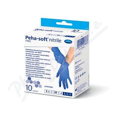 Rukavice vy. Peha-soft NITRILE FINO L 10ks