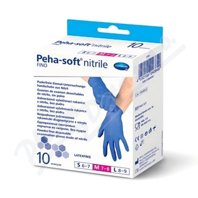 Rukavice vy. Peha-soft NITRILE FINO M 10ks