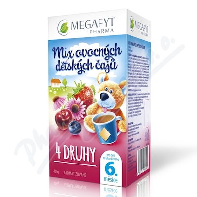 Megafyt MIX ovocných dětských čajů 20x2g