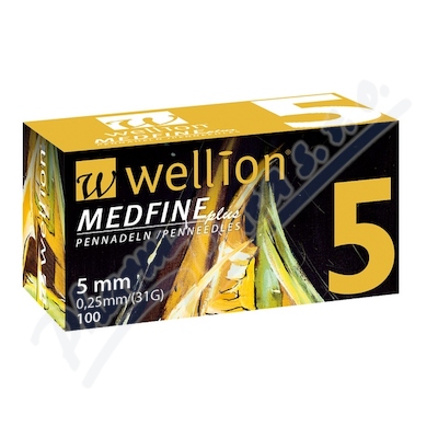 Wellion MEDFINE jehly inz. pera 0. 25x5mm 31G 100ks