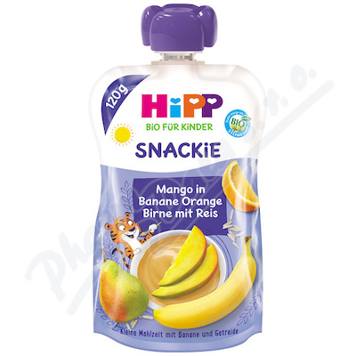 HiPP Snackie Banán-Pome-Hruš-Mango-Rýže BIO 120g