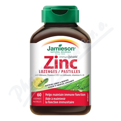 JAMIESON Zinek vit. C+D3 pch. citron-mta past. 60