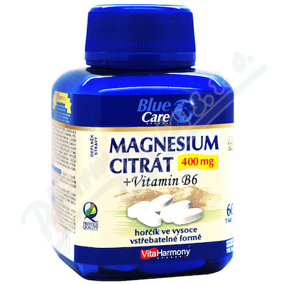 VitaHarmony Magnesium citrát 400mg+vit. B6 tbl. 60