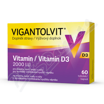 Vigantolvit D3 2000 I. U.  60 tobolek