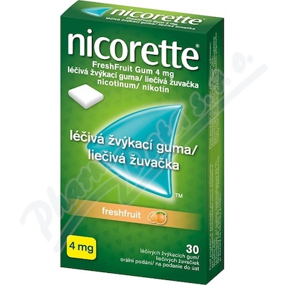 Nicorette FreshFruit Gum 4mg gum. mnd. 30