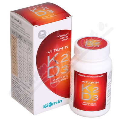 Biomin VITAMIN K2+D3 1000 I. U.  30 tob. 