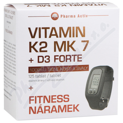 Vitamín K2 MK 7 + D3 Forte tbl. 125 + Fitness nár. 