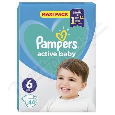 Pampers Active Baby 6 Extra Large 13-18kg 44ks