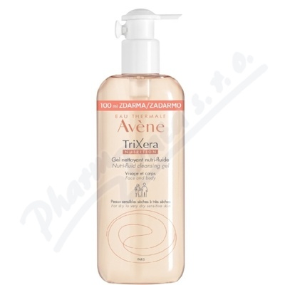 AVENE TriXera Nutri-fluid Sprchov gel 500ml