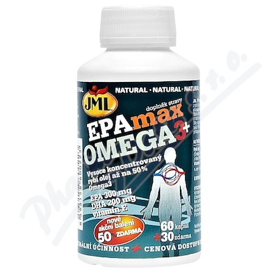 JML EPAmax OMEGA3+ cps. 60+30 zdarma