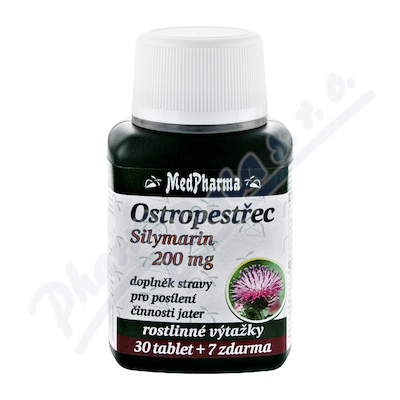 MedPharma Ostropestec (Silymarin 200mg) tbl. 37