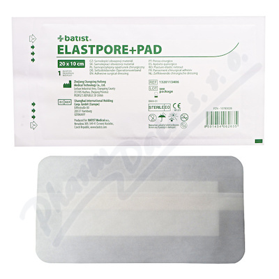 ELASTPORE+PAD nplast samolep. steriln 10x20cm 1ks