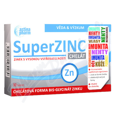 Astina SuperZINC CHELT tbl. 30