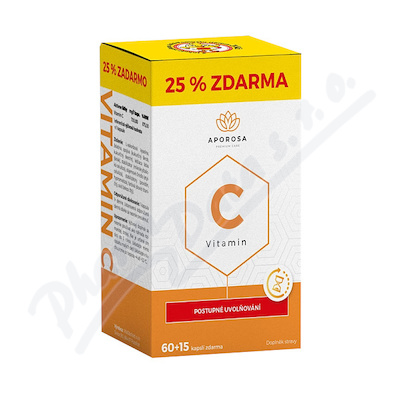APOROSA Vitamin C 700mg post. uvolovn cps. 60+15