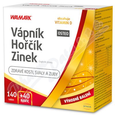 Walmark Vápník-Hořčík-Zinek tbl. 140+40 Promo 2023