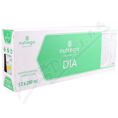 nutrego DIA vanilka por. sol. 12x200ml