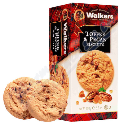 Walkers sušenky s karamelem a pekan ořechy 150g