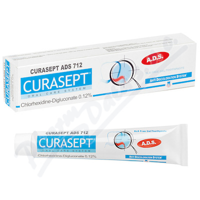 CURASEPT ADS 712 gelová zubní pasta 0. 12%CHX 75ml
