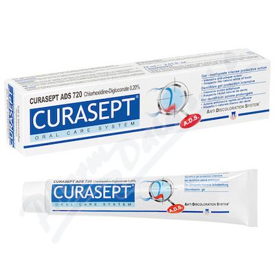 CURASEPT ADS 720 gelová zubní pasta 0. 20%CHX 75ml