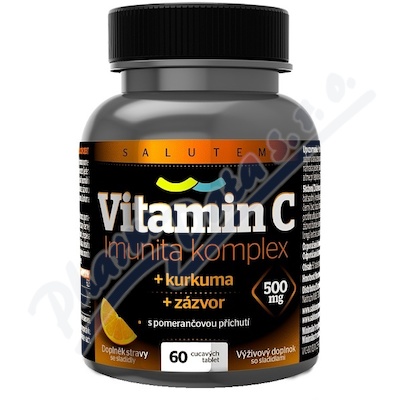 Vitamin C 500mg Imunita kurkuma + zázvor tbl. 60