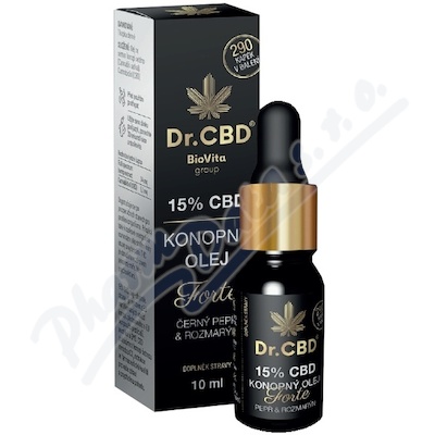 Dr. CBD 15% CBD konop. olej Forte . pep rozmar. 10ml