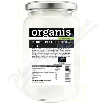 Organis Kokosov olej panensk BIO 1000ml