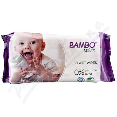 Bambo Nature dtsk vlhen ubrousky 50ks