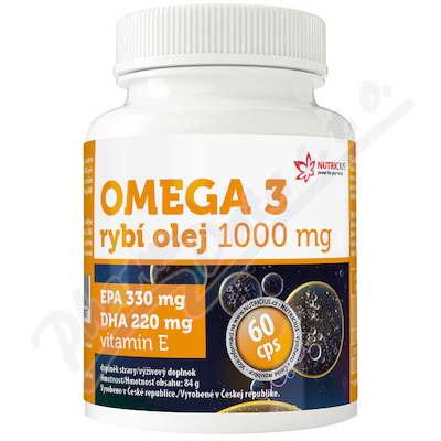 Omega 3 Rybí olej 1000mg EPA330mg-DHA220mg cps. 60