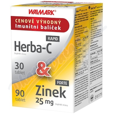 Walmark Herba-C tbl. 30&Zinek 25mg tbl. 90 Promo2020
